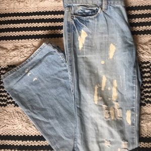 • • Painter style denim bootcut Jeans• •